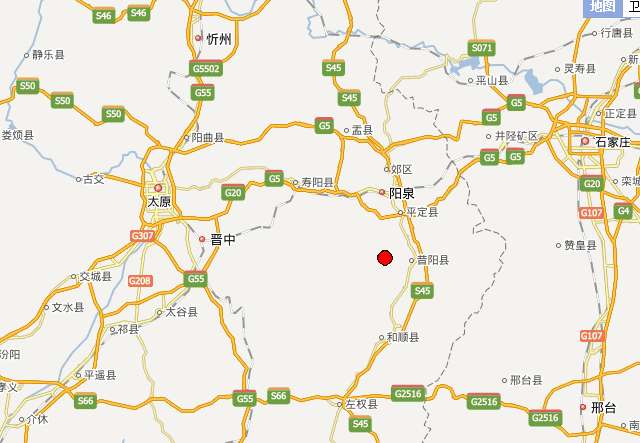 据山西地震台网发布,11月4日3时41分在山西晋中市昔阳县(北纬37.图片